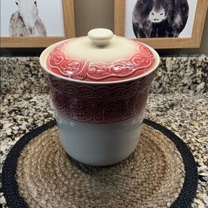 Longaberger ACO Cookie Jar in Paprika